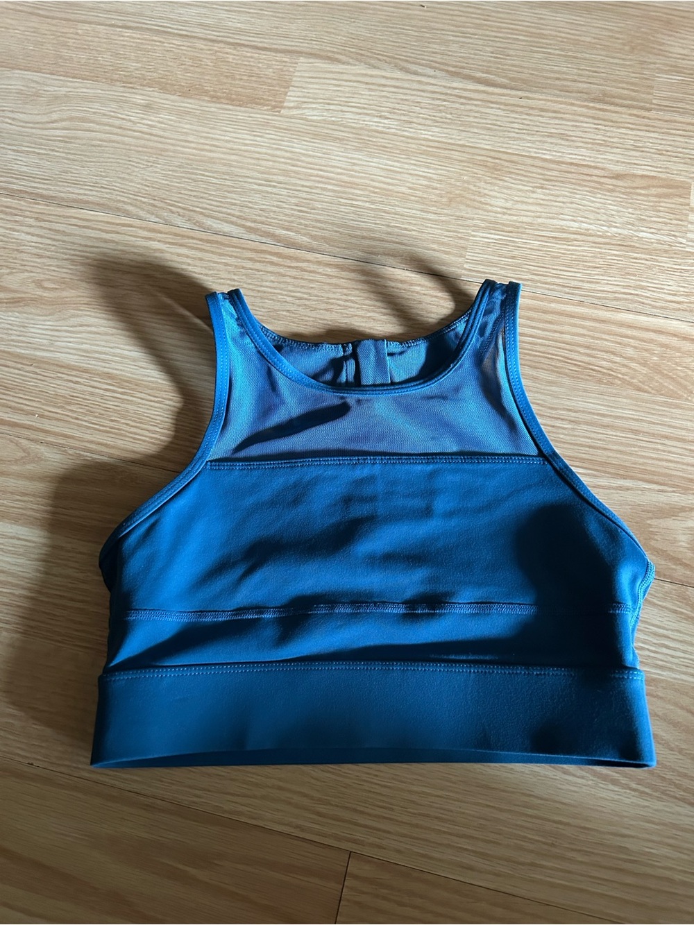 Zyia Active One More Rep All Star Blue Sports Bra Small